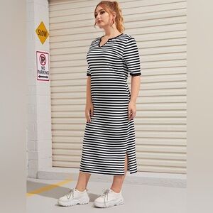 NWOT SHEIN Striped Tee Dress